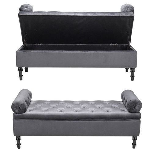 Velvet window seat bed end - velvet,