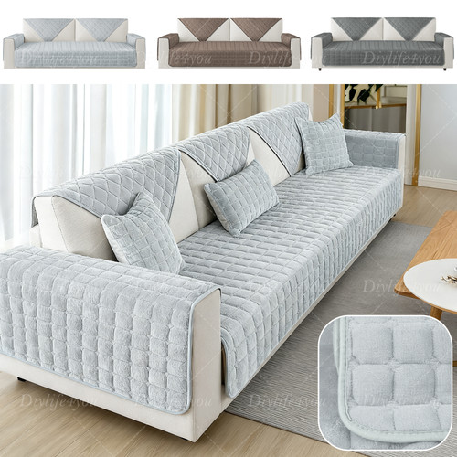 Soft plush sofa seat cover - seat,