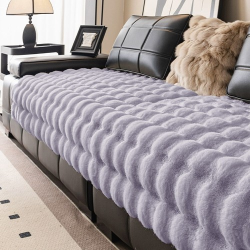 Plush non slip sofa cover - plush,