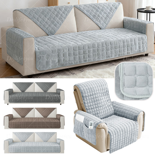 Soft plush sofa seat - plush, cover