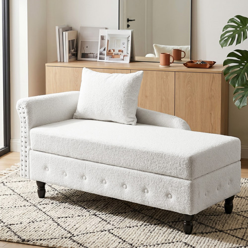 Storage chaise lounge chair - chaise,