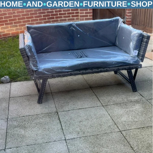 Rattan garden daybed - in,