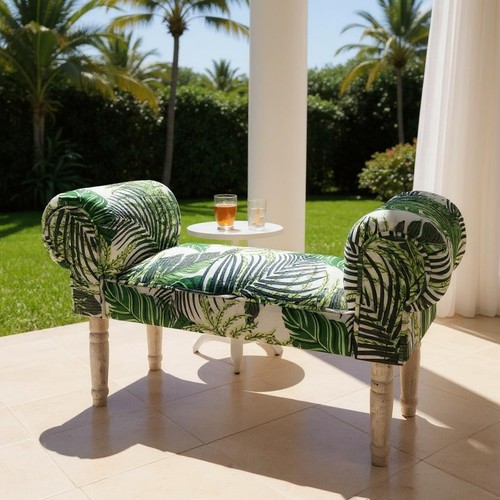Palm leaf window - seat, bed