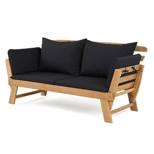 Wood folding chaise - wood,