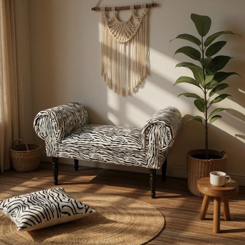 White tiger window seat bed - white,
